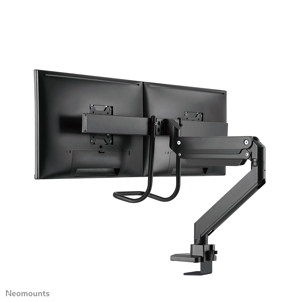 Neomounts NM-D775DXBLACK Brazo de monitor 10-32" - resorte de gas - Topfix - Tope-a-180°